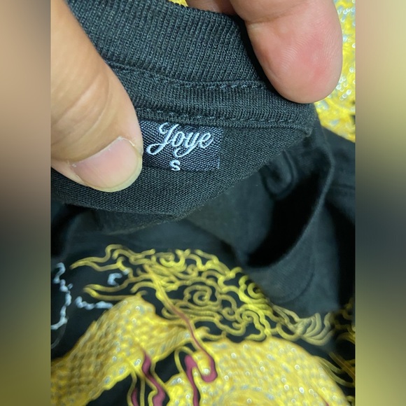10- JOYE Black DRAGON T-Shirt - Picture 3 of 4